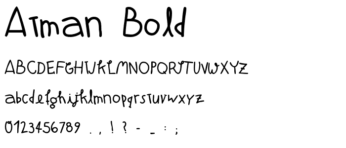 Atman Bold font